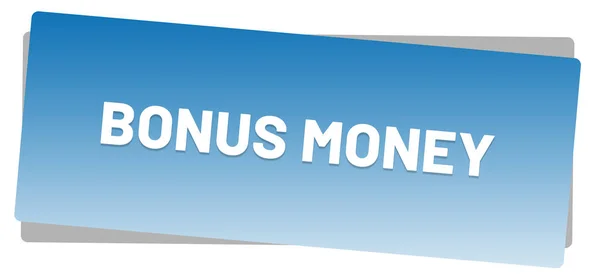 Бонус деньги веб Наклейка кнопки — стоковое фото