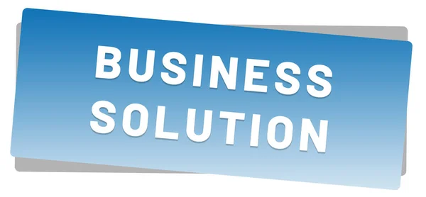 Business Solution Web Sticker Button — стоковое фото