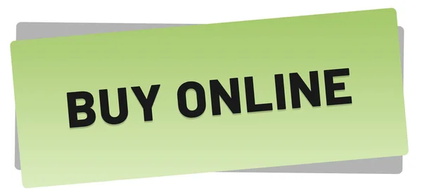 Köp online Web klistermärke knappen — Stockfoto
