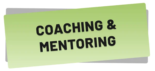 Coaching and mentoring web Sticker Button — Stock Photo, Image