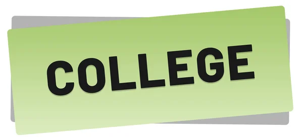 College Web sticker knop — Stockfoto