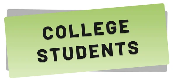 College Studenten web Sticker-Taste — Stockfoto