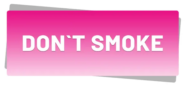 ( 영어 ) Dont smoking web Sticker Button — 스톡 사진