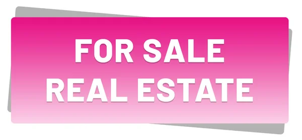 For Sale Real Estate web Sticker Button — Stock Photo, Image