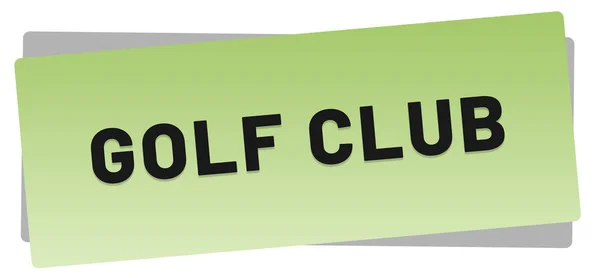 Webová nálepka Golf Club — Stock fotografie