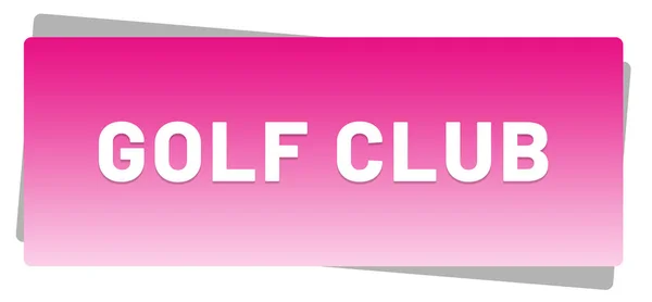 Golf Club Web Sticker Schaltfläche — Stockfoto