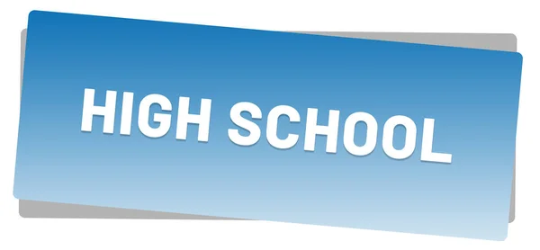 High School web Sticker Button — Stock Photo, Image