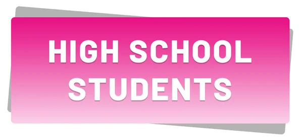 High School Students web Sticker Button — Stock Photo, Image