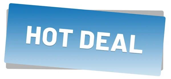 Hot deal web sticker knop — Stockfoto