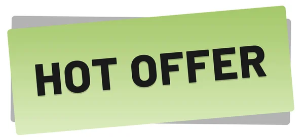 ( 영어 ) The Hot offer web Sticker Button — 스톡 사진