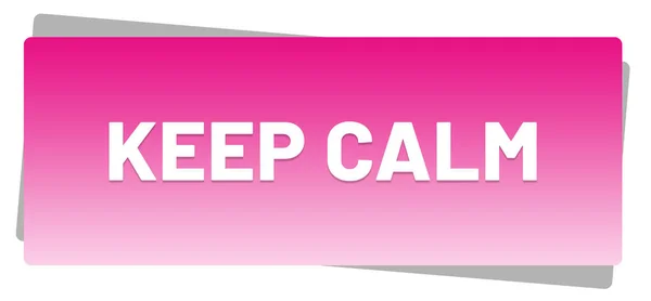 Keep calm web Sticker Button — Stock Photo, Image