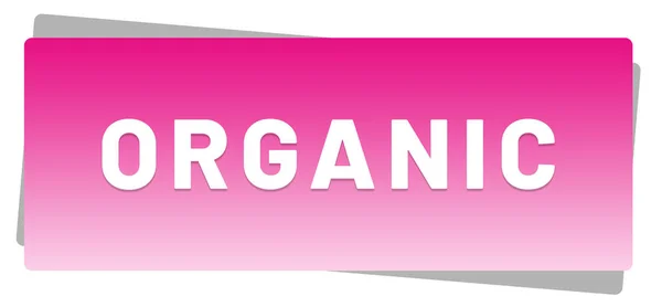 Organic web Sticker Button — Stock Photo, Image