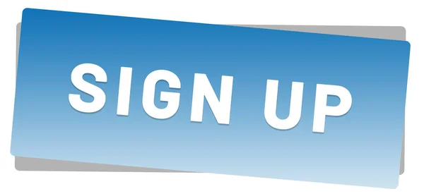 Sign up web Sticker Button — Stock Photo, Image