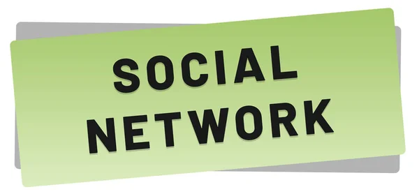 Pulsante adesivo web del social network — Foto Stock