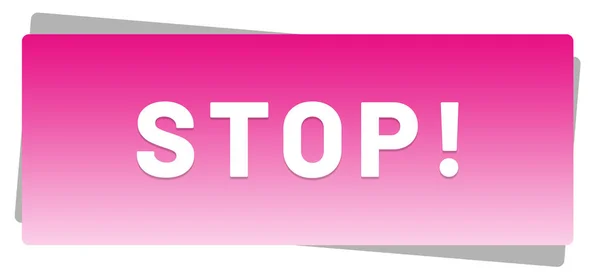 Stop web Sticker Button — Stock Photo, Image