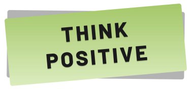 Olumlu Web Yapıştırıcı Düğmesi Düşün