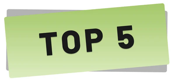 Top 5 web Sticker Button — Stock Photo, Image