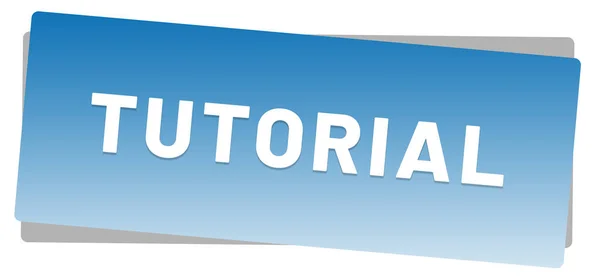 Tutorial web Sticker Button — Stock Photo, Image