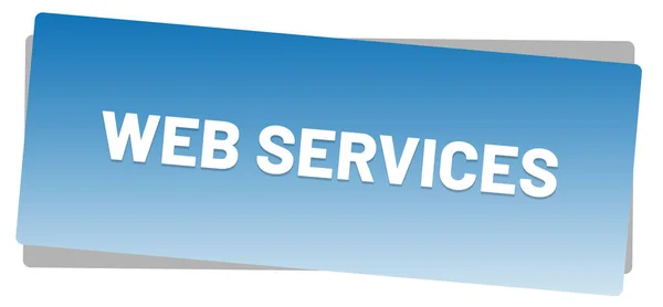 Web Services Web Sticker Button — стокове фото