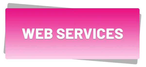 Web Services Web Sticker Button — стокове фото