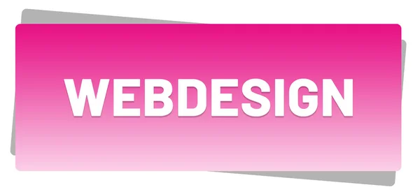 Webdesign webdesign Przycisk naklejki — Zdjęcie stockowe