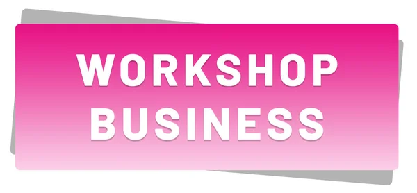 Workshop Business web Sticker Button — Stock Photo, Image