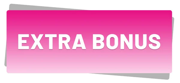 Extra Bonus web Adesivo pulsante — Foto Stock