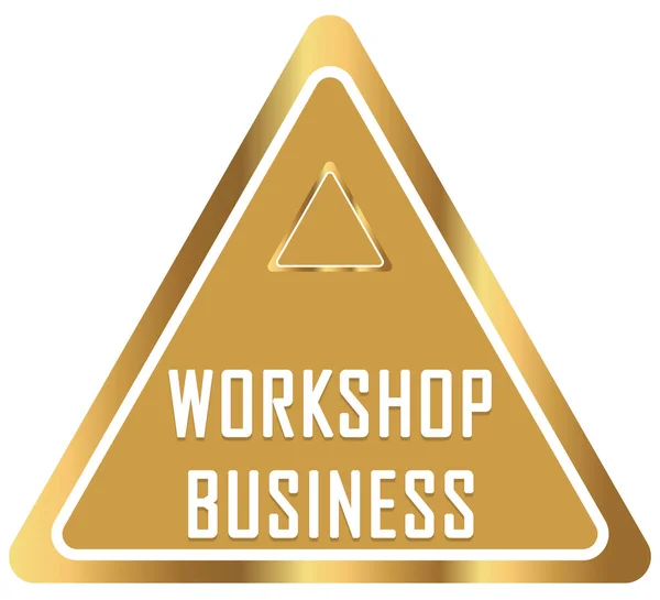 Workshop Bedrijfswebsite Sticker Button — Stockfoto