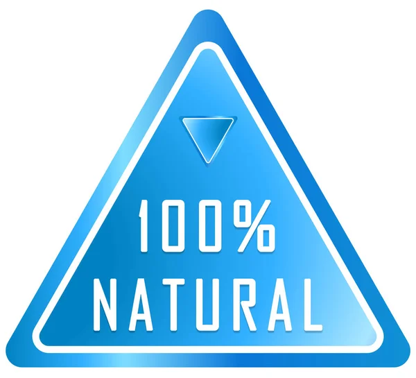 100% natürliche Web-Sticker-Taste — Stockfoto