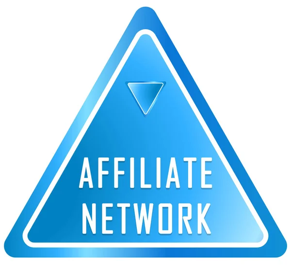 Affiliate Network webes matrica Button — Stock Fotó