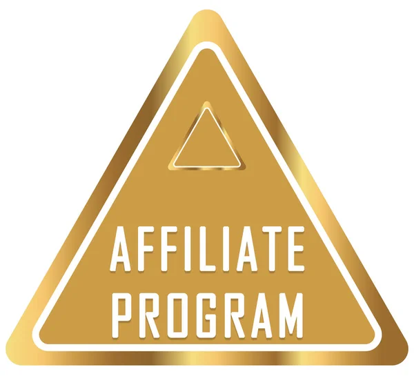 Affiliate program web matrica Button — Stock Fotó