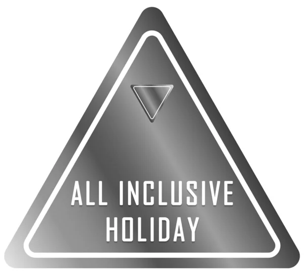 All inclusive holiday web Sticker Button — Stockfoto