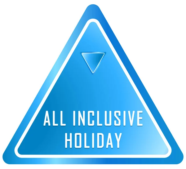 All inclusive nyaralás web matrica gomb — Stock Fotó