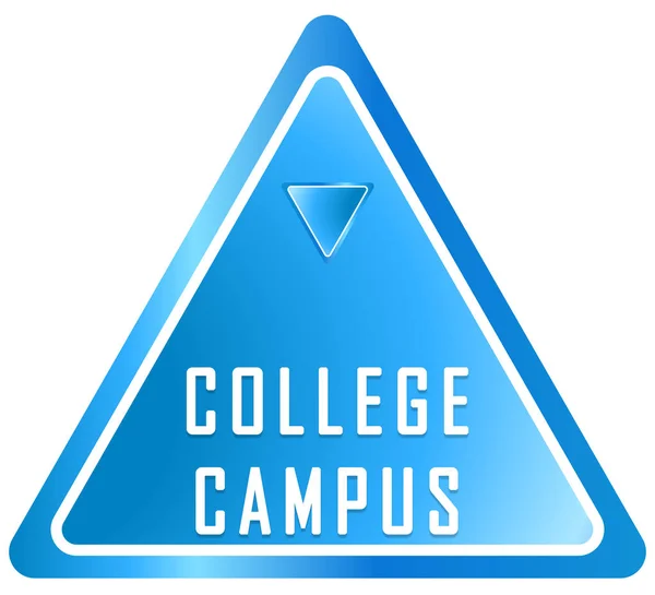 College Campus Web Sticker Schaltfläche — Stockfoto