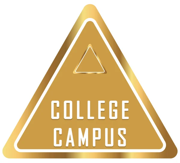 College Campus Web Sticker Schaltfläche — Stockfoto