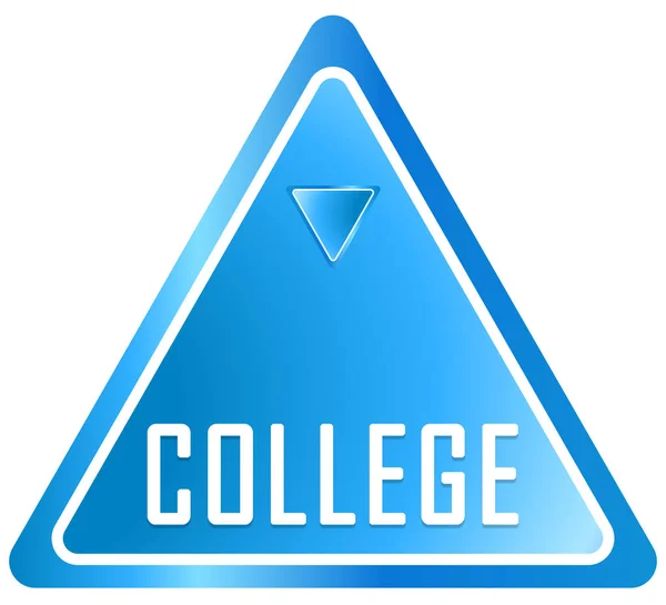 College web Sticker Button — Stock Photo, Image