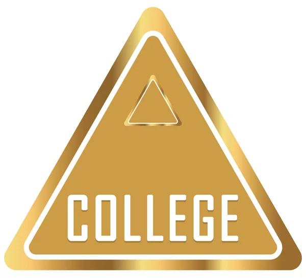 Przycisk naklejki College web — Zdjęcie stockowe