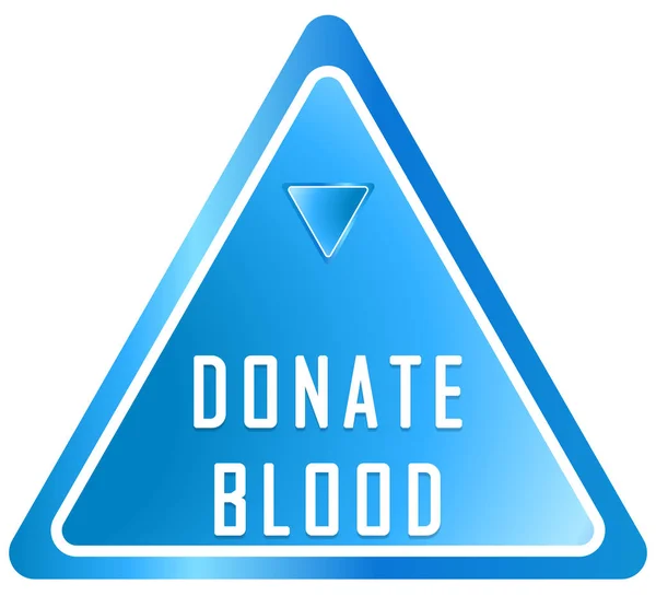 Doneren bloed web sticker knop — Stockfoto