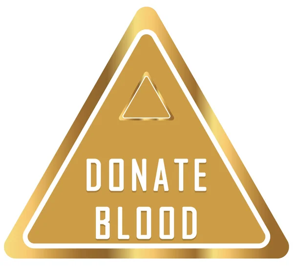 Donare sangue web Adesivo pulsante — Foto Stock