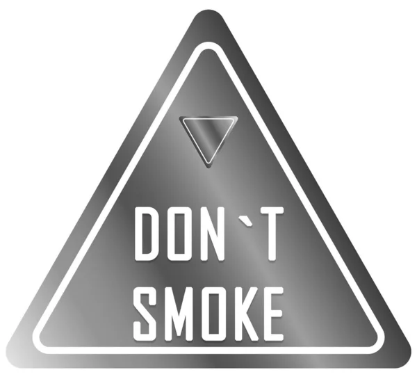 Rök inte webb Klistermärke Knapp — Stockfoto