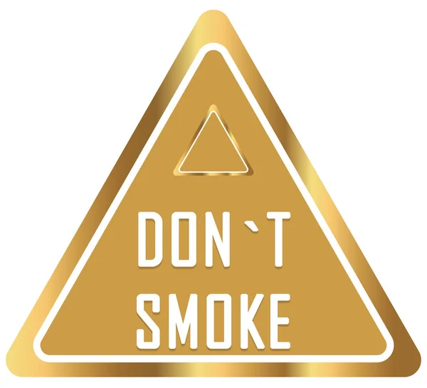 请勿吸烟网站贴纸按钮 — 图库照片
