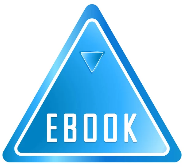 Tlačítko štítek na webu-eBook — Stock fotografie