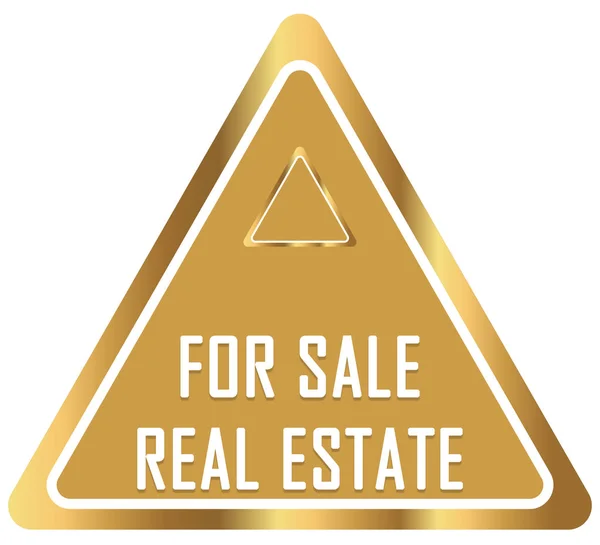 Na prodej Real Estate web Sticker Button — Stock fotografie