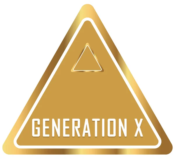 Generation X web Sticker Button — Stock Photo, Image