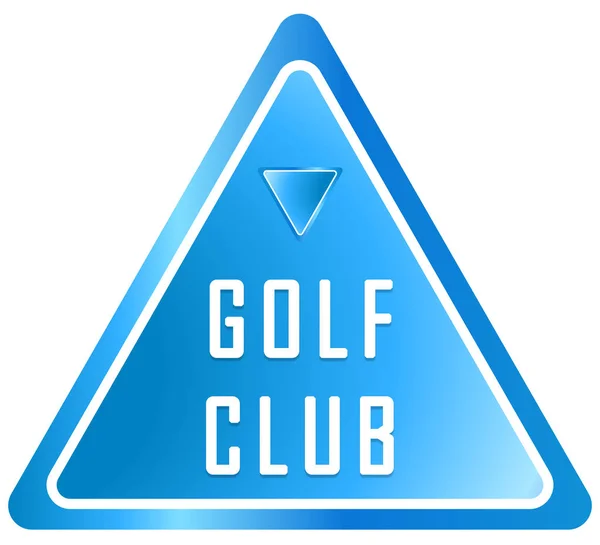 Golf Kulübü Web Yapıştırıcı Düğmesi — Stok fotoğraf