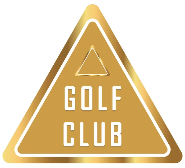 Naklejka internetowa Golf Club Przycisk — Zdjęcie stockowe