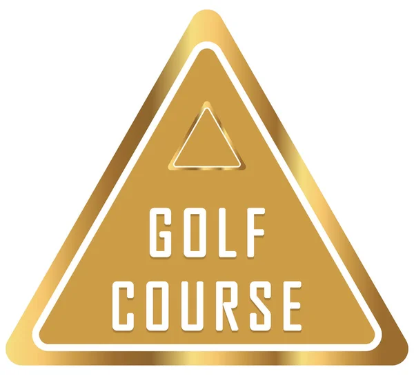 Campos de golfe web adesivo botão — Fotografia de Stock