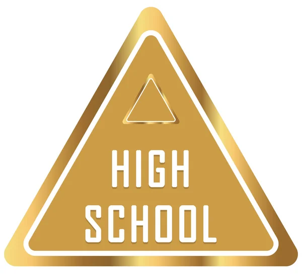 High School web Sticker Button — Stock Photo, Image