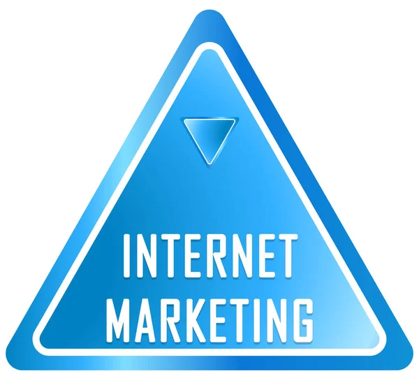 Internet Marketing web botón de etiqueta engomada — Foto de Stock