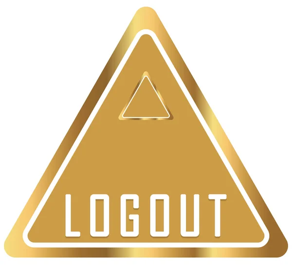 Logout web Sticker button — Stockfoto